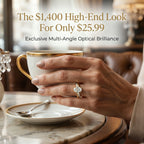 🔥 LAST DAY 90% OFF: Multi-Angle Optical Cut Finger-Slimming D-Color VVS1 Flawless Moissanite Asymmetrical Vine Ring in 14K Gold Over 925 Silver