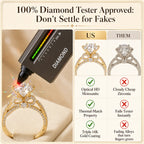 🔥 LAST DAY 90% OFF: Tester-Passing HD-Fire D-VVS1 Flawless Moissanite Vintage Bow Ring in Triple 14K Gold