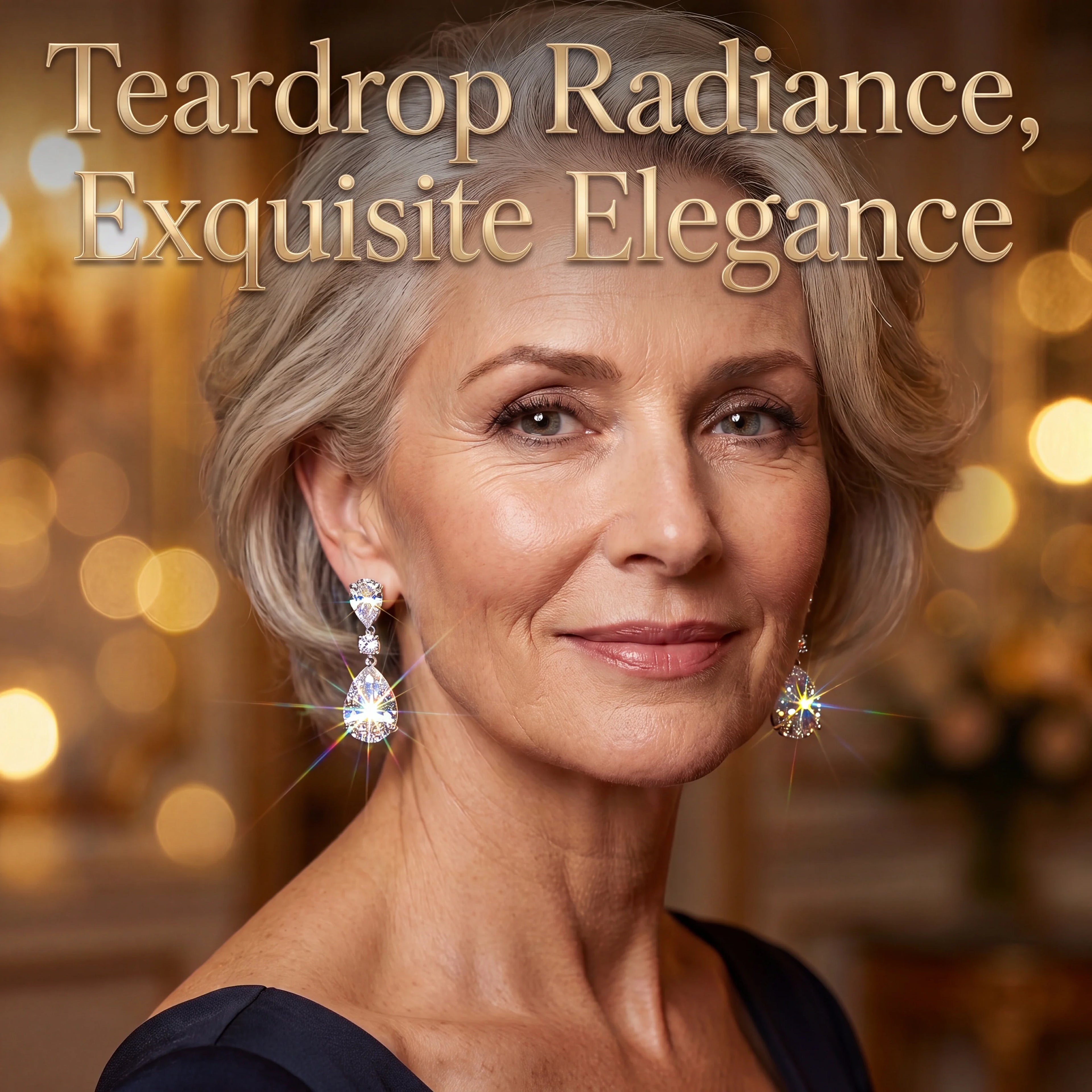 🔥 LAST DAY 90% OFF: Artisan Handcrafted Flawless Lab-Grown Teardrop Earrings in Triple 14K Gold