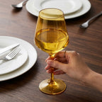 Modern Prism Colored Wine Glasses - Set of 6