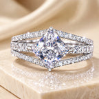 🔥 LAST DAY 90% OFF : Sparkle Like Never Before with this Illusion Stacked Lab-Grown Diamond Ring in Premium Platinum