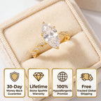 🔥90% OFF TODAY: The 3-Carat Marquise "Royal Heirloom" Ring | Your Finger-Slimming Travel Diamond
