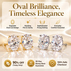 🚨 90% OFF (Today Only): The Premium Oval-Cut Moissanite Studs (Passes Diamond Tester!)