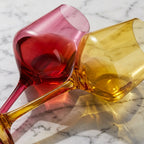Modern Prism Colored Wine Glasses - Set of 6