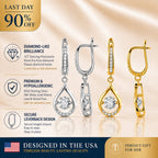 🔥🔥 90% OFF TODAY: 1-Carat "Dancing" Moissanite Earrings – The Pure S925 Comfort & Sparkle You Deserve 💖