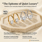 🔥 LAST DAY 90% OFF: The Signature "Everlasting Brilliance" 18K Gold Huggies