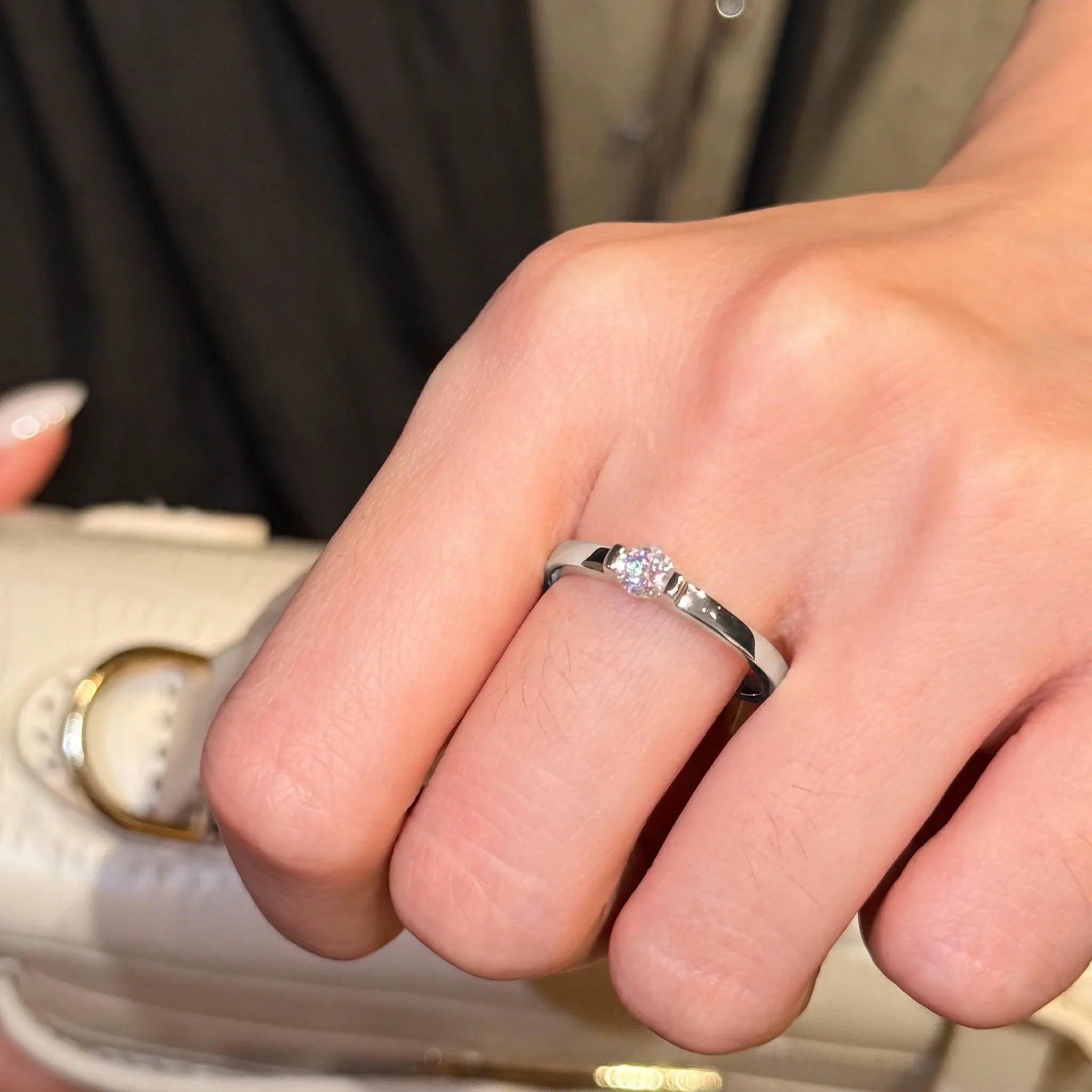 🔥 LAST DAY 90% OFF : The "Sweet Heart" Minimalist Moissanite Ring
