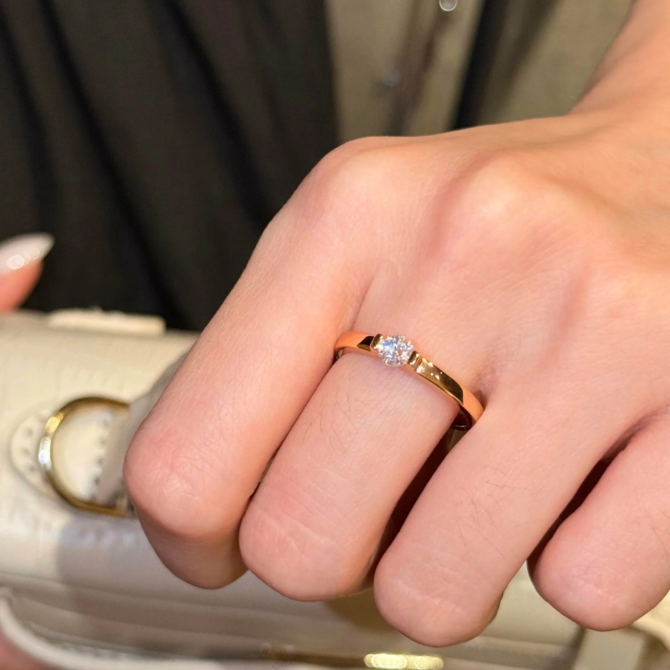 🔥 LAST DAY 90% OFF : The "Sweet Heart" Minimalist Moissanite Ring