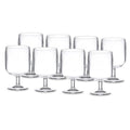 Classic Clear Short-Stem Goblet Set - 8-Piece Collection