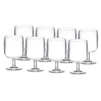 Classic Clear Short-Stem Goblet Set - 8-Piece Collection