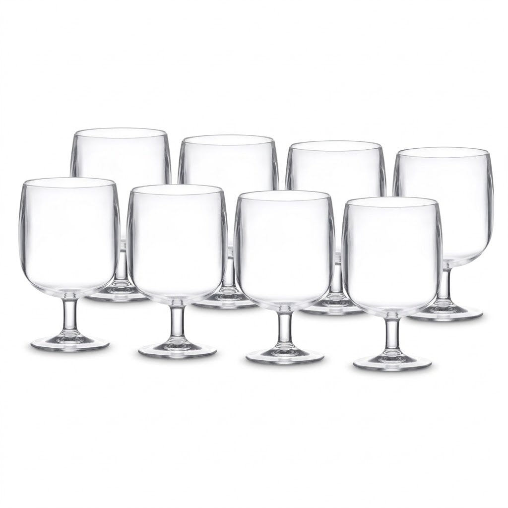 Classic Clear Short-Stem Goblet Set - 8-Piece Collection
