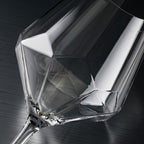 Contemporary Geometric Clear Wine Glass Set - 6 Piece Collection
