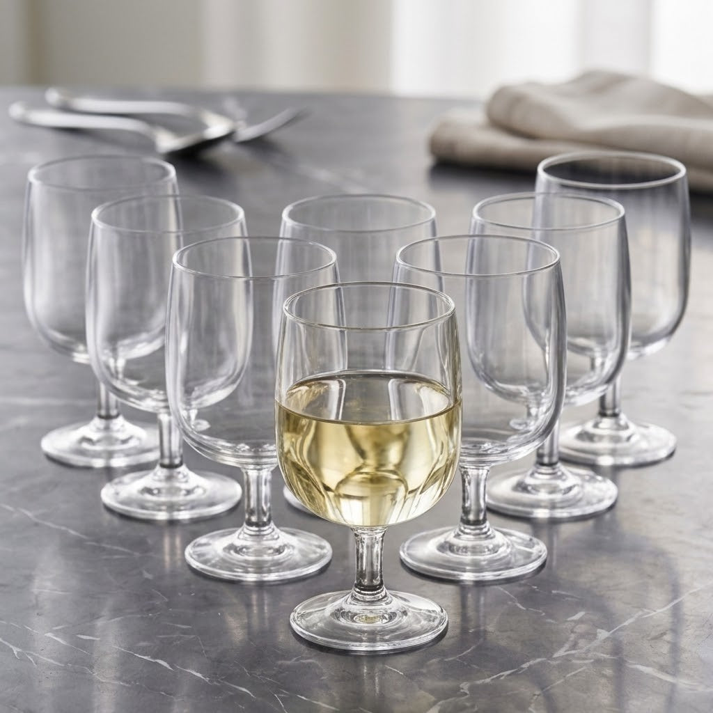 Classic Clear Short-Stem Goblet Set - 8-Piece Collection