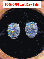 🚨 90% OFF (Today Only): The Premium Oval-Cut Moissanite Studs (Passes Diamond Tester!)